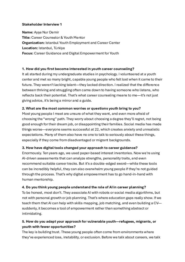 thumbnail of Stakeholder Interview 1